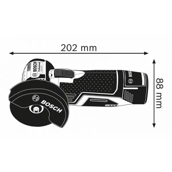 Aku úhlová bruska Bosch GWS 12V-76 Professional - solo 06019F2000