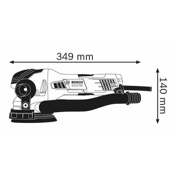 Excentrická bruska Bosch GET 55 -125 Professional 0601257000