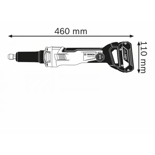 Aku bruska přímá Bosch GGS 18V-23 PLC Professional 0601229200