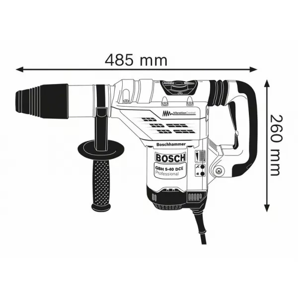 Vrtací kladivo Bosch GBH 5-40 DCE Professional 0611264000