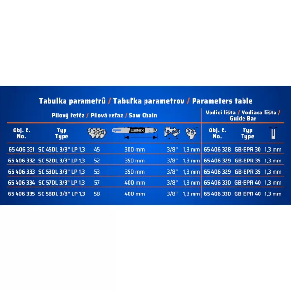 Vodicí lišta Narex GB-EPR 350