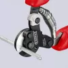 Nůžky na dratěná lanka Knipex pro vysokopevnostní drátěná lana brunýrované, s vícesložkovými návleky 160 mm