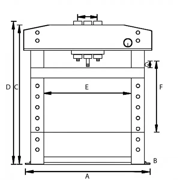 Hydraulický lis WPP 75 E