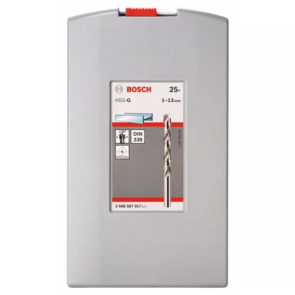 Sada vrtáků do kovu ProBox HSS-G, DIN 338, 135°Bosch