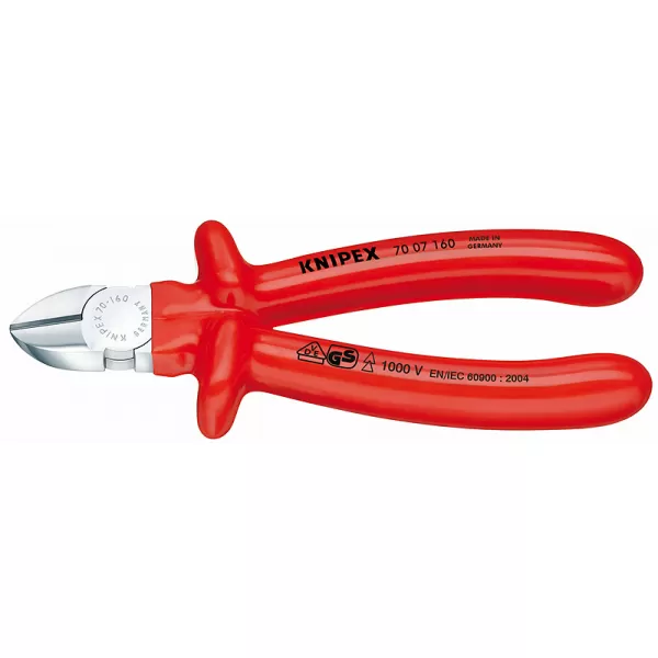 Kleště boční štípací izolované 1000V VDE, Knipex