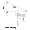Otočné rameno pro ESZ Holzmann SA600750
