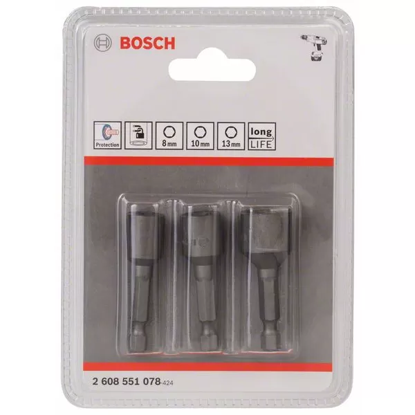 Sada nástrčných klíčů 3ks, Bosch