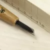 Japonské řezbářské mini-dláto MIKISYO Power Grip se šikmou čepelí - 6 mm