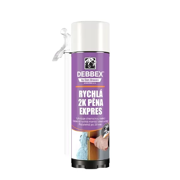Rychlá 2K pěna EXPRES 400 ml trubičková dóza modrá Debbex