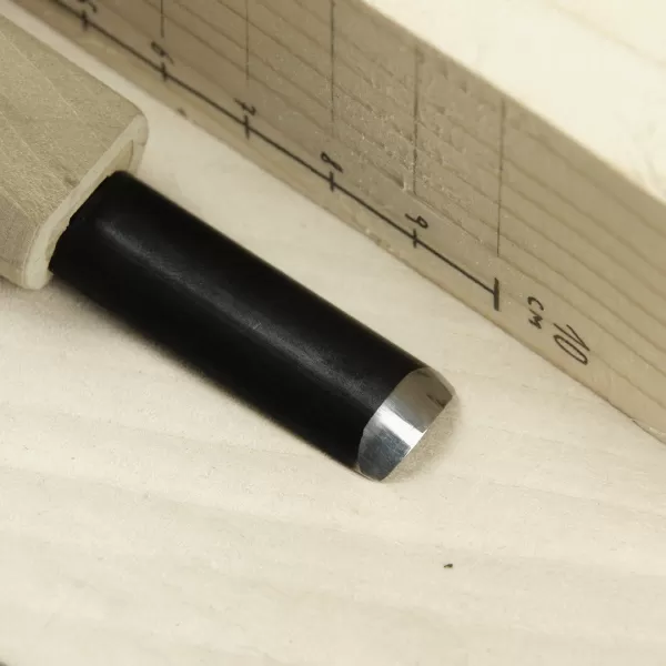 Japonské řezbářské mini-dláto MIKISYO Power Grip s U čepelí - 12 mm