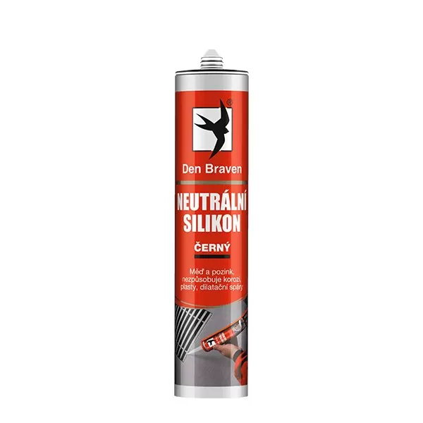 Neutrální silikon 280 ml kartuše černá Debbex