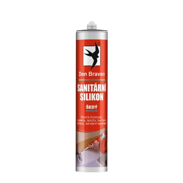 Sanitární silikon 280 ml kartuše šedá Debbex