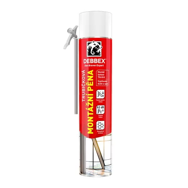 Montážní pěna 750 ml trubičková dóza zelená Debbex