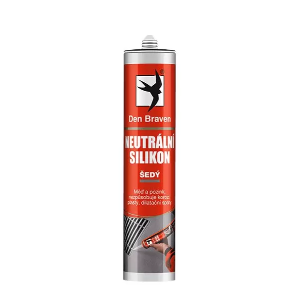 Neutrální silikon 280 ml kartuše šedá Debbex