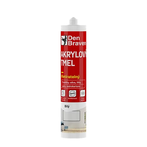 Akrylový tmel 280 ml kartuše bílá Debbex