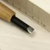 Japonské řezbářské mini-dláto MIKISYO Power Grip s hlubší U čepelí - 9 mm