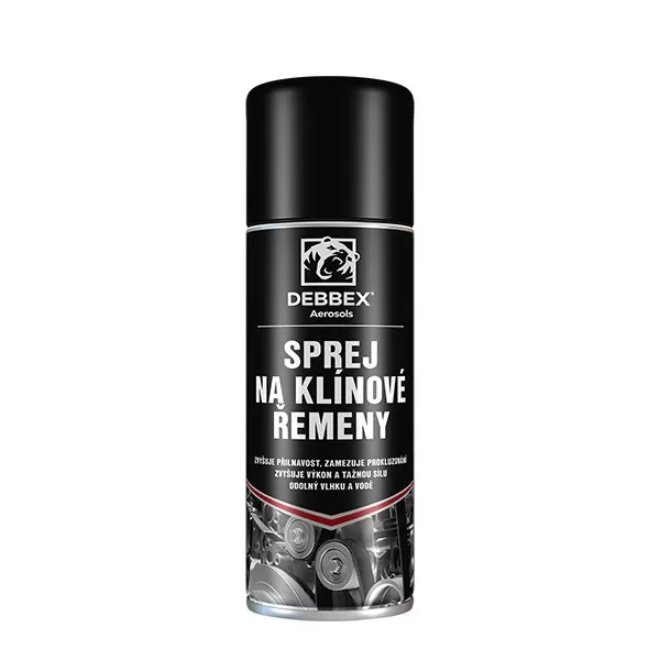 Sprej na klínové řemeny 400 ml aerosolový sprej Debbex