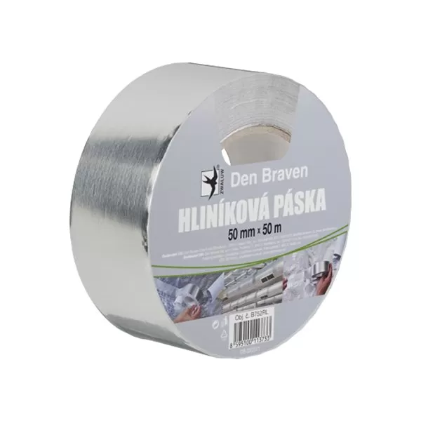 Hliníková páska 50 mm, délka 50 m 50 m stříbrná Debbex
