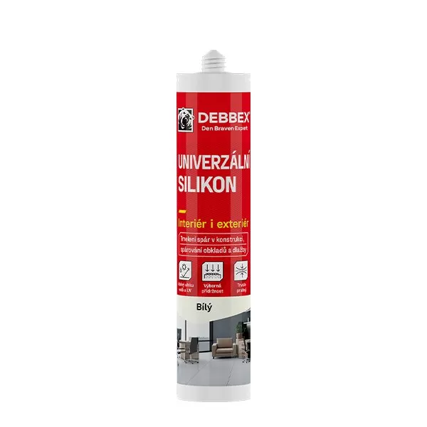 Univerzální silikon 280 ml kartuše bílá Debbex