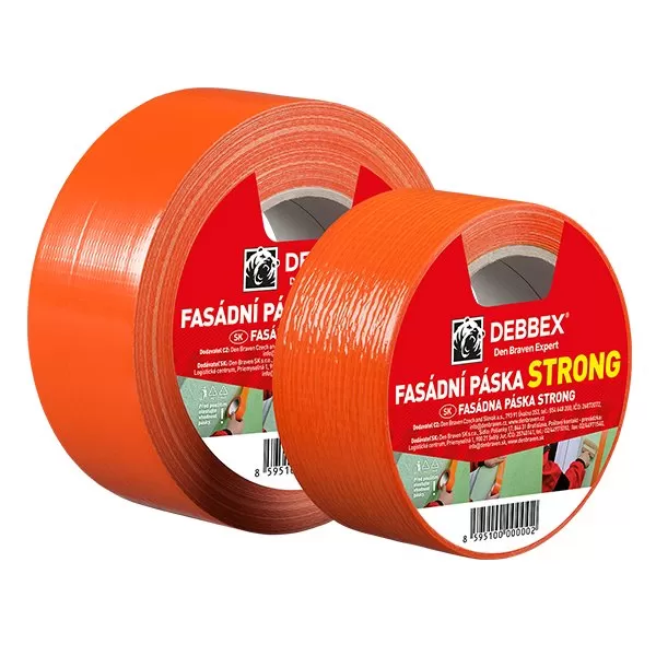 Fasádní páska STRONG 50 mm, délka 25 m oranžová Debbex
