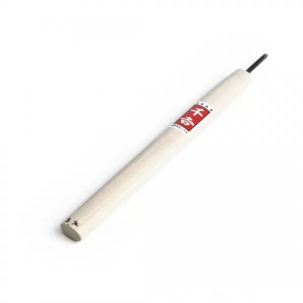 Japonské řezbářské mini-dláto SENKICHI s plochou čepelí - 3 mm