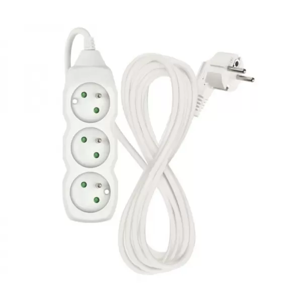 Kabel prodlužovací 3 zásuvky 2 m EMOS P0312, PVC, 230V 1 mm2