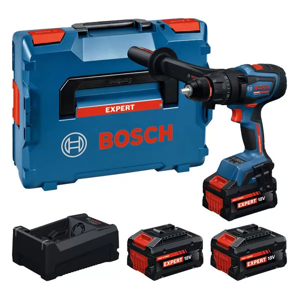 Aku vrtačka s příklepem Bosch EXSB18V-150 EXPERT, 3 x aku, L-Boxx