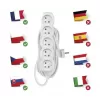 Kabel prodlužovací 5 zásuvky 10m EMOS P1510 s vypánačem PVC, 230V 1 mm2