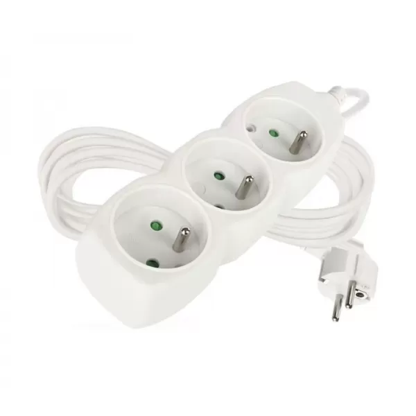 Kabel prodlužovací 3 zásuvky 2 m EMOS P0312,  PVC, 230V 1 mm2