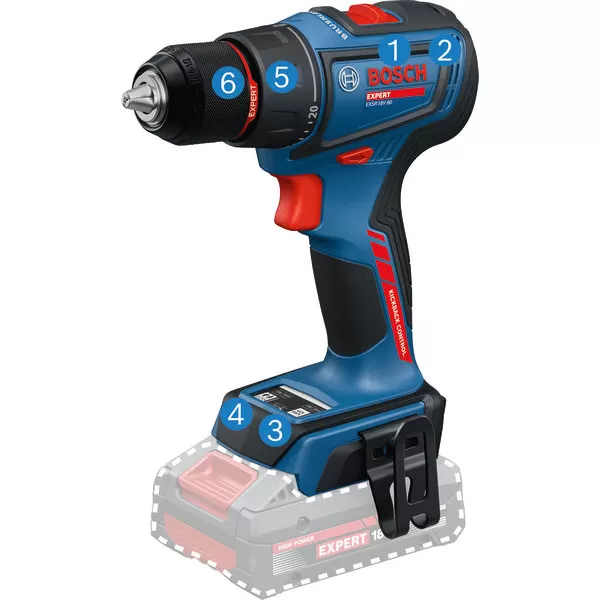Aku vrtačka Bosch EXSR18V-90 EXPERT, L-Boxx