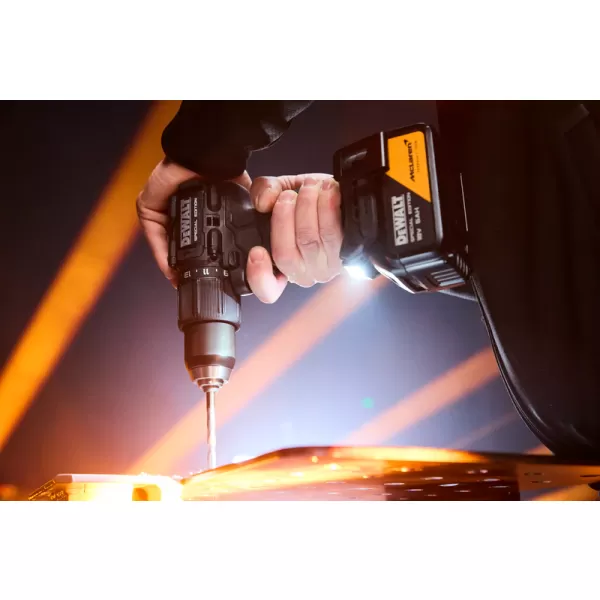 Aku příklepová vrtačka DeWALT DCD86MP2KT McLaren 2 x 5.0 ah + 32dílná sada bitů dt70901t + svinovací