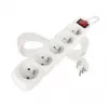 Kabel prodlužovací 5 zásuvky 3m EMOS P1513 s vypánačem PVC, 230V 1 mm2