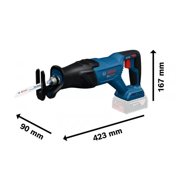 Aku pila ocaska Bosch GSA 18V-280 Professional, solo