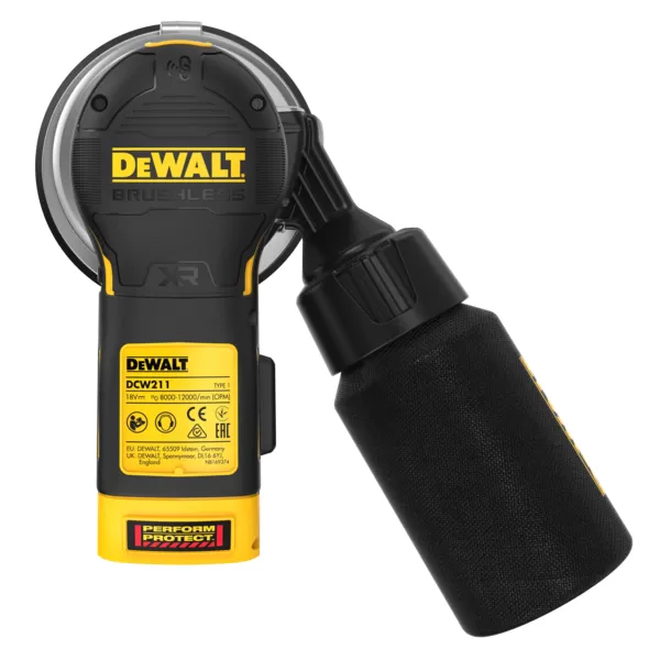 Aku excentrická bruska DeWALT DCW211NT, 125 mm, 2x5,0Ah