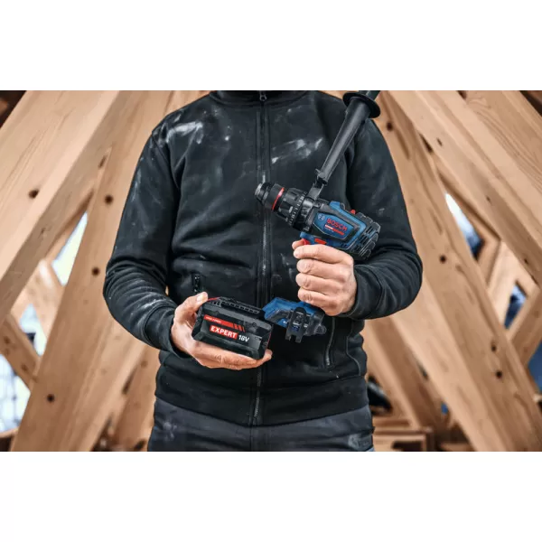 Aku vrtačka s příklepem Bosch EXSB18V-150 EXPERT, 3 x aku, L-Boxx