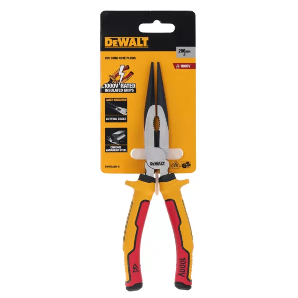 Kleště s dlouhými čelistmi DeWalt DWHT82804-0 1000V, laserem kalené, 200 mm