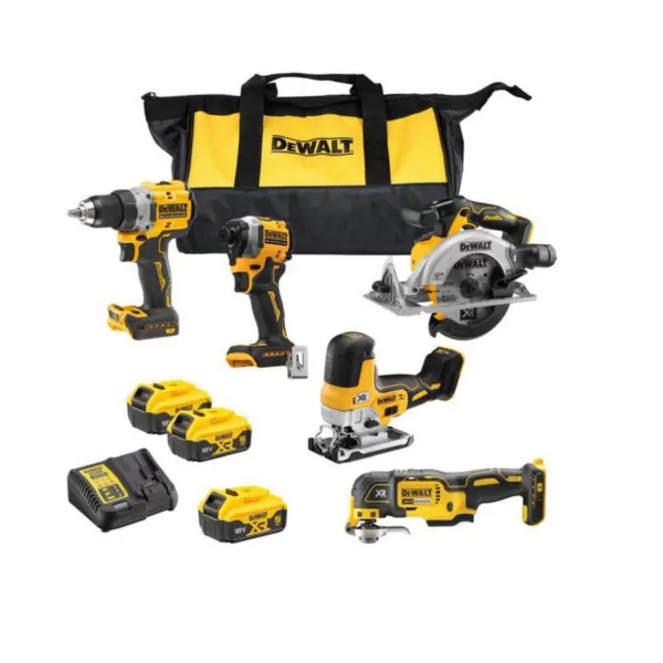 Aku sada nářadí DeWalt DCK502P3 18V, 3 x aku 5,0Ah