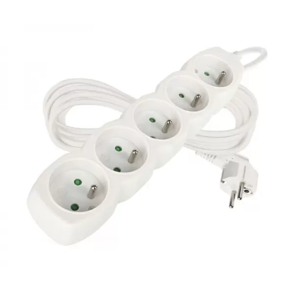 Kabel prodlužovací 5 zásuvky 5m EMOS P0515, PVC, 230V 1 mm2
