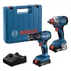 Sada aku nářadí Bosch GDX 18V-285 + GSB 185-LI Professional