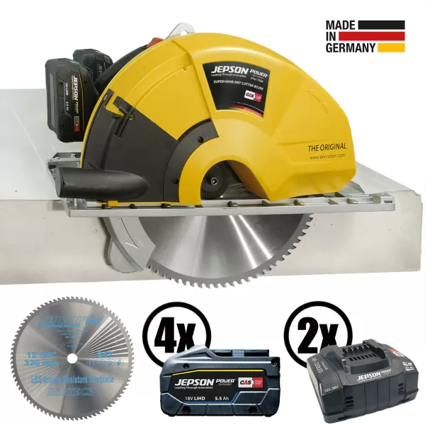 Aku okružní pila na kov SUPER HAND DRY CUTTER JEPSON SHDC 8320E | 4× 18V LiHD 5,5A akumulátor | 2× n