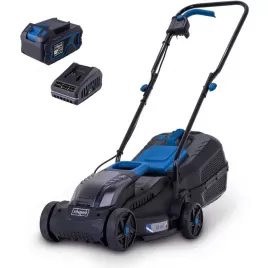 Aku sekačka Scheppach BC-MP320-X-SET L - 2x 20 V IXES, 3v1 + 4Ah baterie + nabíječka 2,4 A