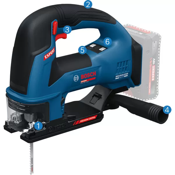 Aku kmitací pila Bosch EXST18V-155B EXPERT, bez akumulátoru + L-Boxx