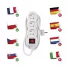 Kabel prodlužovací 3 zásuvky 5m EMOS P1315 s vypánačem PVC, 230V 1 mm2