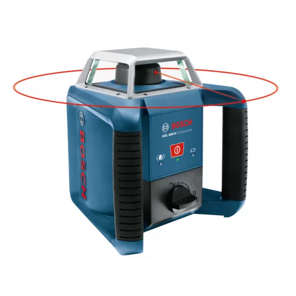 Laser rotační Bosch GRL 400 H Professional plus přijímač + LR 45 v L-BOXX