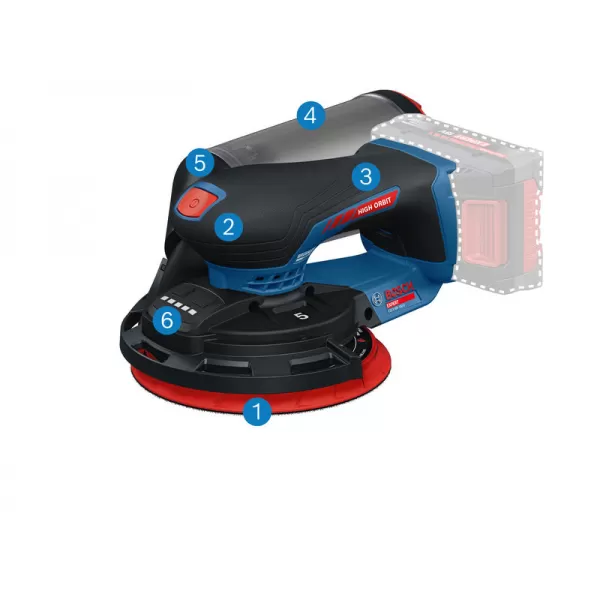 Aku excentrická bruska Bosch EXEX18V-150-5 EXPERT, L-Boxx