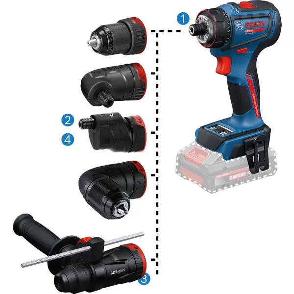 Aku vrtačka, utahovák Bosch EXSR18V-90FC EXPERT, Flexi 6 v 1, 2 x aku, L-Boxx