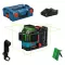 Křížový laser Bosch EXLL18V-120-33CG EXPERT, 1 x aku 4,0Ah, L-Boxx