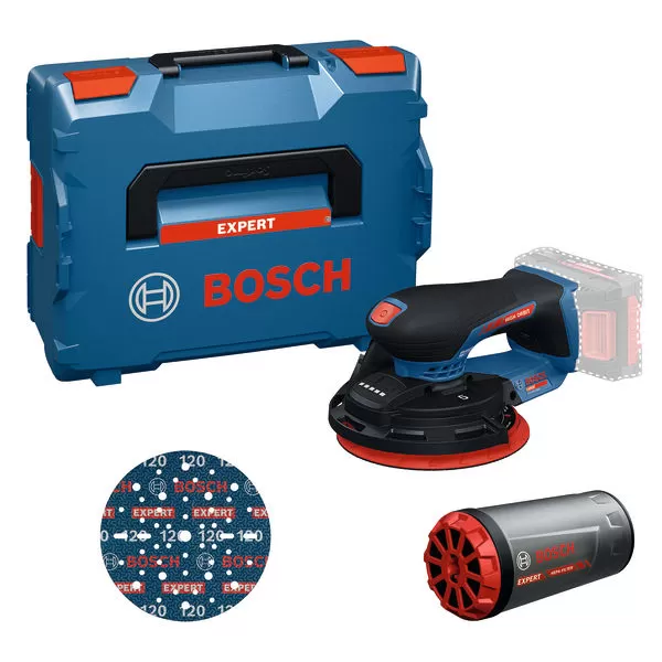 Aku excentrická bruska  Bosch EXEX18V-150-5 EXPERT, L-Boxx