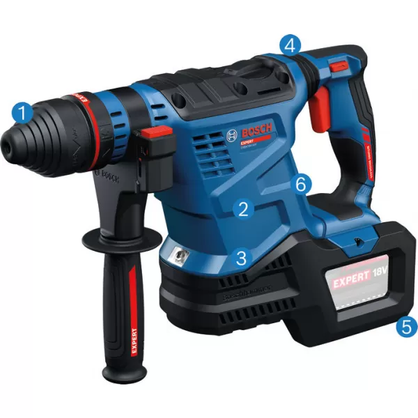 Aku vrtací kladivo s SDS plus Bosch EXBH18V-32F EXPERT, bez aku
