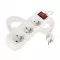 Kabel prodlužovací 3 zásuvky 3m EMOS P1313 s vypánačem PVC, 230V 1 mm2
